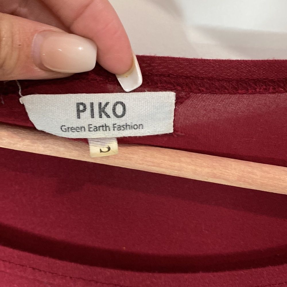 PIKO Red Longsleeve Top Size Small - Picture 2 of 4